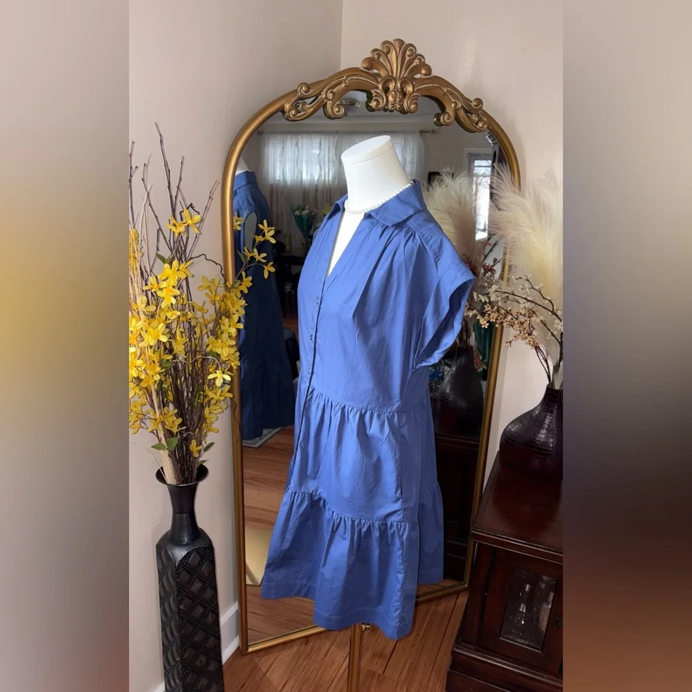 Pinch Navy Cotton Mini Dress size S - Picture 2 of 14